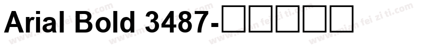 Arial Bold 3487字体转换